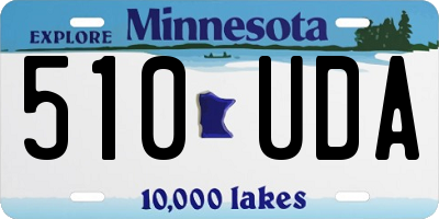 MN license plate 510UDA