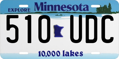 MN license plate 510UDC