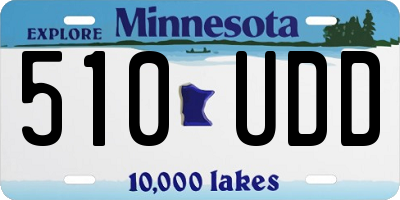 MN license plate 510UDD