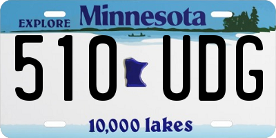 MN license plate 510UDG