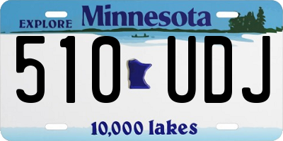 MN license plate 510UDJ