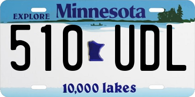 MN license plate 510UDL