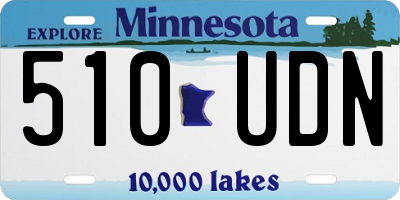 MN license plate 510UDN