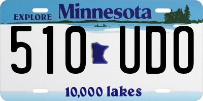 MN license plate 510UDO