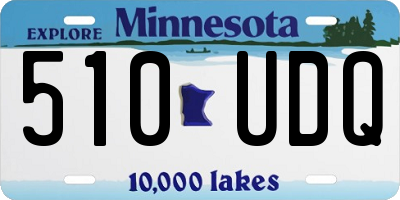 MN license plate 510UDQ