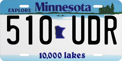 MN license plate 510UDR