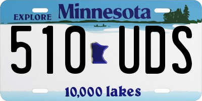 MN license plate 510UDS