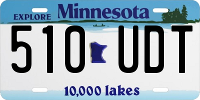 MN license plate 510UDT