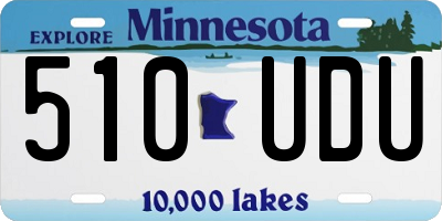 MN license plate 510UDU