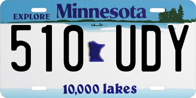 MN license plate 510UDY