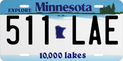 MN license plate 511LAE