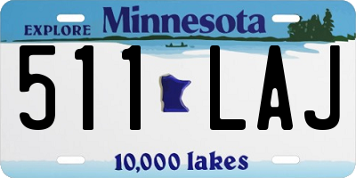 MN license plate 511LAJ