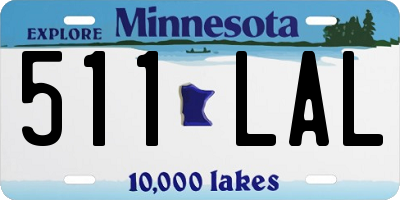 MN license plate 511LAL