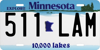 MN license plate 511LAM