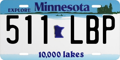 MN license plate 511LBP