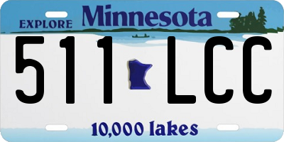 MN license plate 511LCC