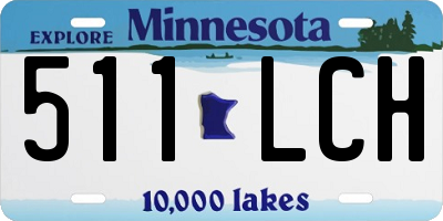 MN license plate 511LCH