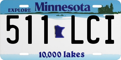 MN license plate 511LCI