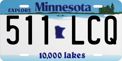 MN license plate 511LCQ