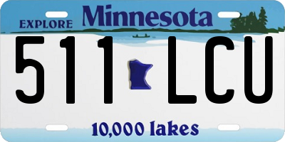 MN license plate 511LCU