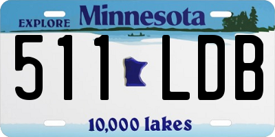 MN license plate 511LDB