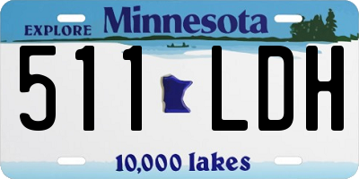 MN license plate 511LDH