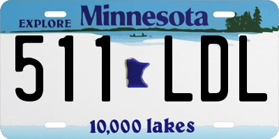 MN license plate 511LDL