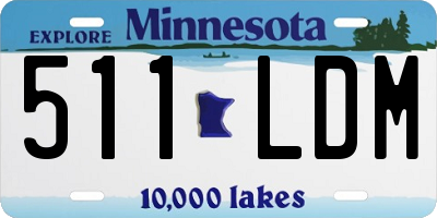 MN license plate 511LDM