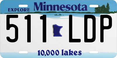 MN license plate 511LDP