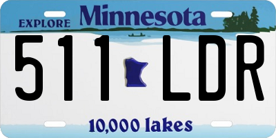MN license plate 511LDR