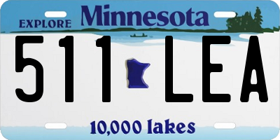 MN license plate 511LEA
