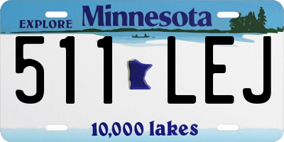 MN license plate 511LEJ