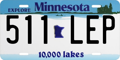 MN license plate 511LEP
