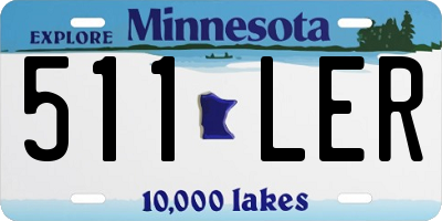 MN license plate 511LER