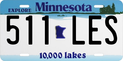 MN license plate 511LES