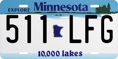 MN license plate 511LFG