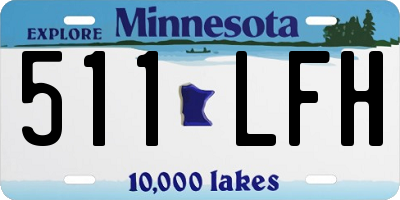 MN license plate 511LFH