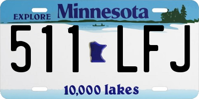 MN license plate 511LFJ