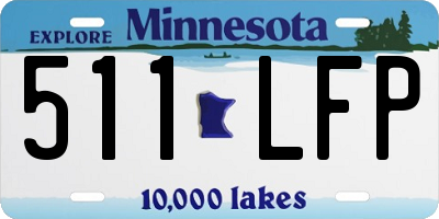 MN license plate 511LFP