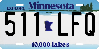 MN license plate 511LFQ