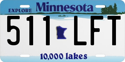 MN license plate 511LFT
