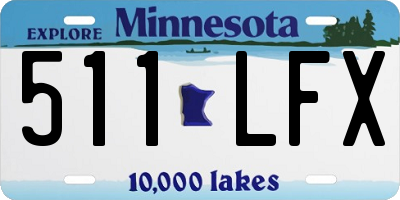 MN license plate 511LFX