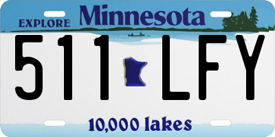 MN license plate 511LFY