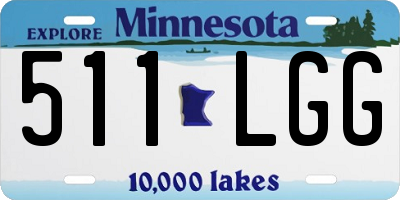 MN license plate 511LGG