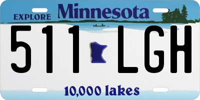 MN license plate 511LGH