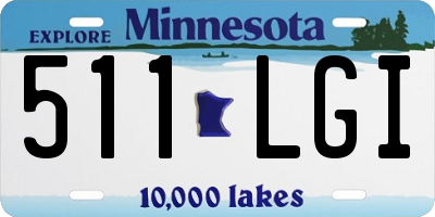 MN license plate 511LGI