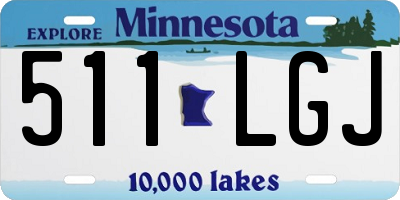 MN license plate 511LGJ