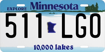 MN license plate 511LGO