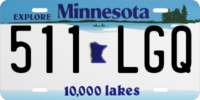 MN license plate 511LGQ