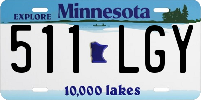 MN license plate 511LGY